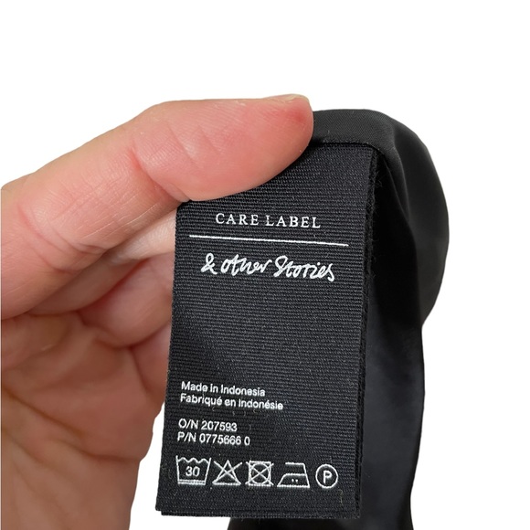 & Other Stories | Satin Mini Dress in Yellow Floral Print US 6 - Picture 5 of 8